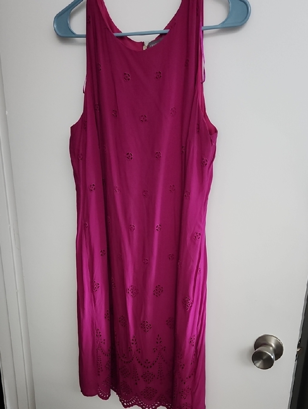 Vince Camuto Mauve eyelet dress